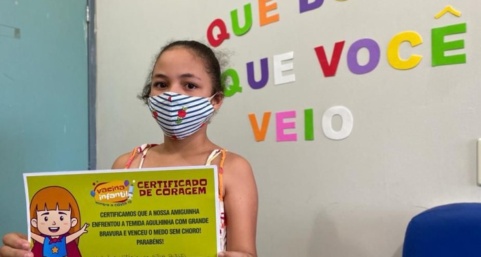 Com cine pipoca e personagens, municipio inicia campanha de vacinação infantil contra a Covid-19