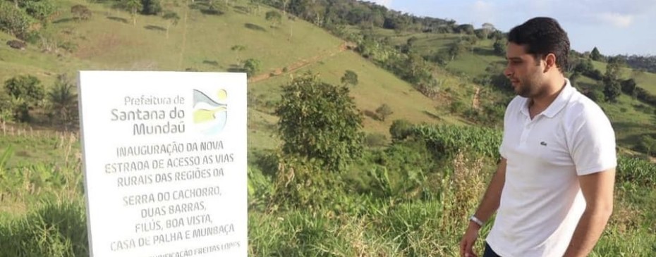 Prefeito inaugura novo acesso à zona rural