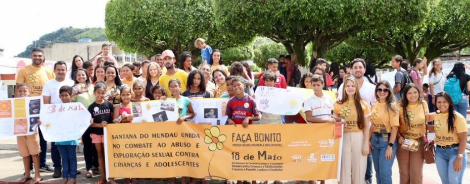 Assistência Social promove caminhada em alusão ao Maio Laranja